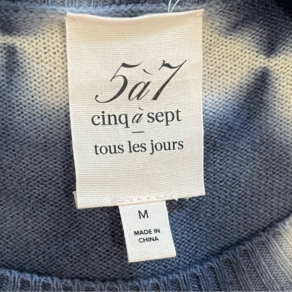 Cinq à Sept Tie Dye Clerisa Pullover Sweater Wool Cashmere - Picture 10 of 11